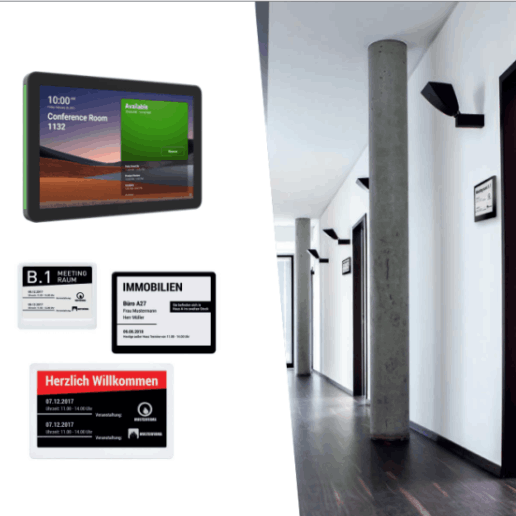 Digitale Türschilder
